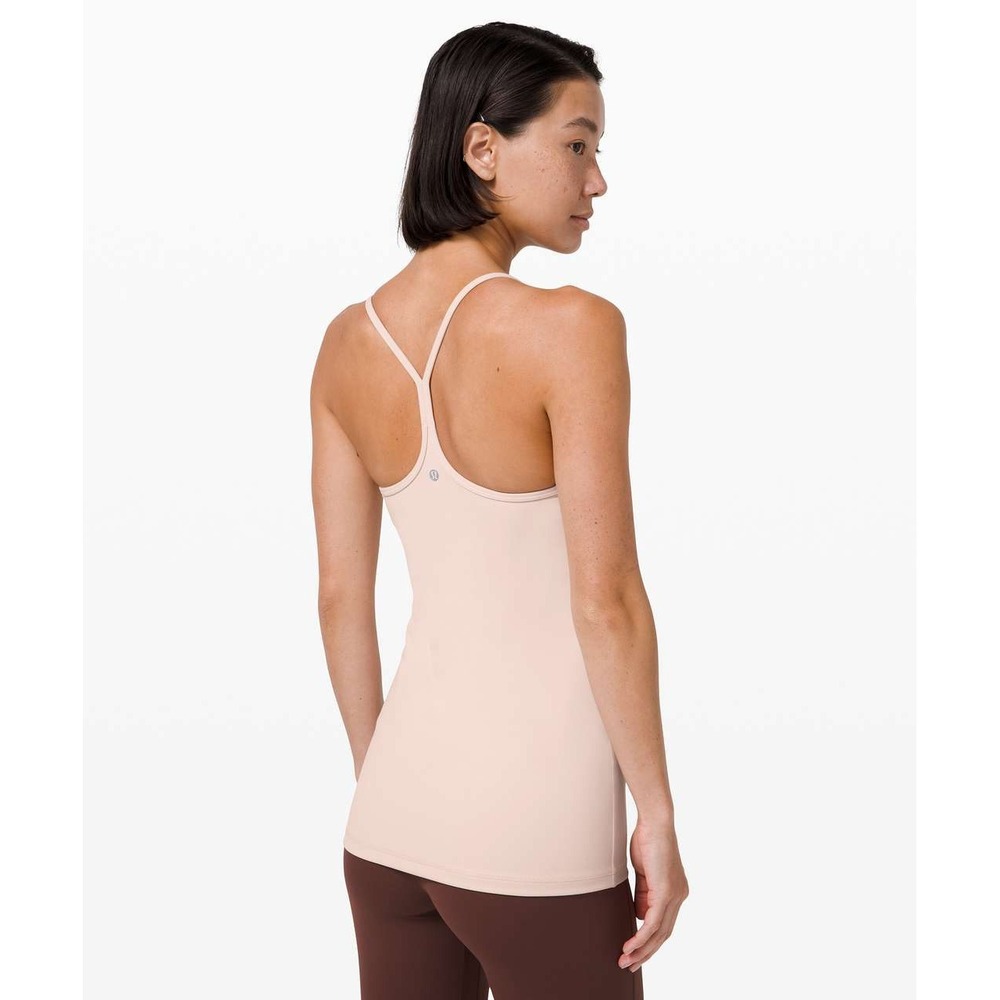 Lululemon Women Power Y Tank Size 12 Silk Rose Minimalist Yoga Athleisure